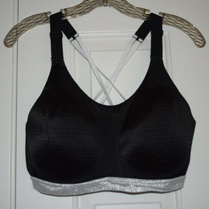 👼Victoria Sport 32DD Blu Black &Glitter Sport Bra